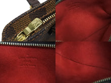 画像をギャラリービューアに読み込む, 極美品 LOUIS VUITTON ルイヴィトン マノスクGM ポーチ N51120 ダミエ エベヌ PVC レザー ゴールド金具 中古 4b009636