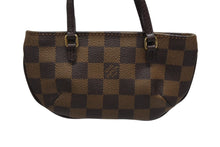 画像をギャラリービューアに読み込む, 極美品 LOUIS VUITTON ルイヴィトン マノスクGM ポーチ N51120 ダミエ エベヌ PVC レザー ゴールド金具 中古 4b009636