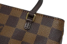 画像をギャラリービューアに読み込む, 極美品 LOUIS VUITTON ルイヴィトン マノスクGM ポーチ N51120 ダミエ エベヌ PVC レザー ゴールド金具 中古 4b009636