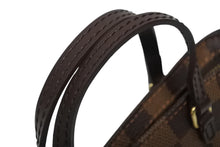 画像をギャラリービューアに読み込む, 極美品 LOUIS VUITTON ルイヴィトン マノスクGM ポーチ N51120 ダミエ エベヌ PVC レザー ゴールド金具 中古 4b009636