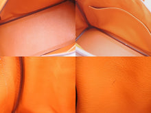 Load image into Gallery viewer, 極美品 HERMES エルメス バーキン25 ハンドバッグ □J刻印 ヴォーエプソン オレンジ シルバー金具 中古 4b009642