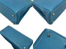 Load image into Gallery viewer, HERMES エルメス ケリー28 内縫い ブルージーン ◻︎I刻印 トリヨンクレマンス シルバー金具 ハンドバッグ 美品 中古 4b009648