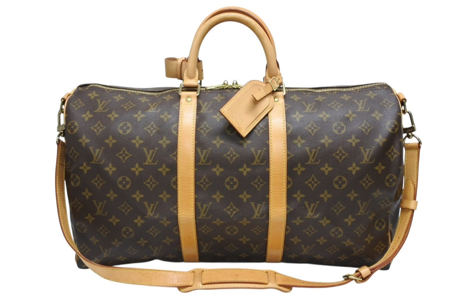 極美品 LOUIS VUITTON ルイヴィトン キーポル バンドリエール50