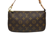 画像をギャラリービューアに読み込む, LOUIS VUITTON ルイヴィトン ポシェット アクセソワール アクセサリーポーチ M51980 モノグラム ブラウン レザー PVC 美品 中古 4b009656
