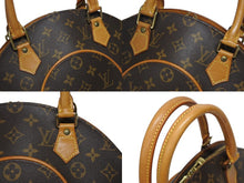 Load image into Gallery viewer, 極美品 LOUIS VUITTON ルイヴィトン エリプスPM ハンドバッグ モノグラム M51127 PVC ヌメ革 ブラウン ゴールド金具 中古 4b009662