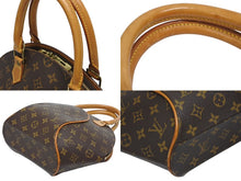 Load image into Gallery viewer, 極美品 LOUIS VUITTON ルイヴィトン エリプスPM ハンドバッグ モノグラム M51127 PVC ヌメ革 ブラウン ゴールド金具 中古 4b009662