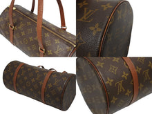 Load image into Gallery viewer, 極美品 LOUIS VUITTON ルイヴィトン モノグラム パピヨン30 ハンドバッグ M51365 ブラウン ロゴ ゴールド金具 中古 4b009668
