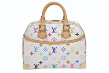 Load image into Gallery viewer, 極美品 LOUIS VUITTON ルイヴィトン ハンドバッグ トゥルーヴィル 村上隆 ホワイト マルチカラー M92663 ゴールド金具 中古 4b009681