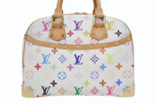 Load image into Gallery viewer, 極美品 LOUIS VUITTON ルイヴィトン ハンドバッグ トゥルーヴィル 村上隆 ホワイト マルチカラー M92663 ゴールド金具 中古 4b009681