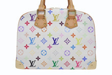 Load image into Gallery viewer, 極美品 LOUIS VUITTON ルイヴィトン ハンドバッグ トゥルーヴィル 村上隆 ホワイト マルチカラー M92663 ゴールド金具 中古 4b009681