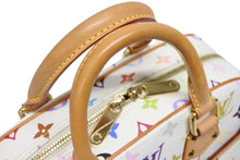 Load image into Gallery viewer, 極美品 LOUIS VUITTON ルイヴィトン ハンドバッグ トゥルーヴィル 村上隆 ホワイト マルチカラー M92663 ゴールド金具 中古 4b009681