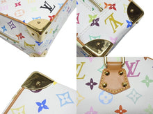 Load image into Gallery viewer, 極美品 LOUIS VUITTON ルイヴィトン ハンドバッグ トゥルーヴィル 村上隆 ホワイト マルチカラー M92663 ゴールド金具 中古 4b009681