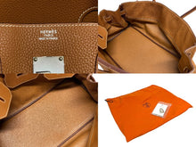 Load image into Gallery viewer, HERMES エルメス ショルダーバーキン トリヨンクレマンス ◻︎J刻 ゴルチェ期 ゴールド シルバー金具 美品 中古 4b009685