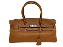 Load image into Gallery viewer, HERMES エルメス ショルダーバーキン トリヨンクレマンス ◻︎J刻 ゴルチェ期 ゴールド シルバー金具 美品 中古 4b009685