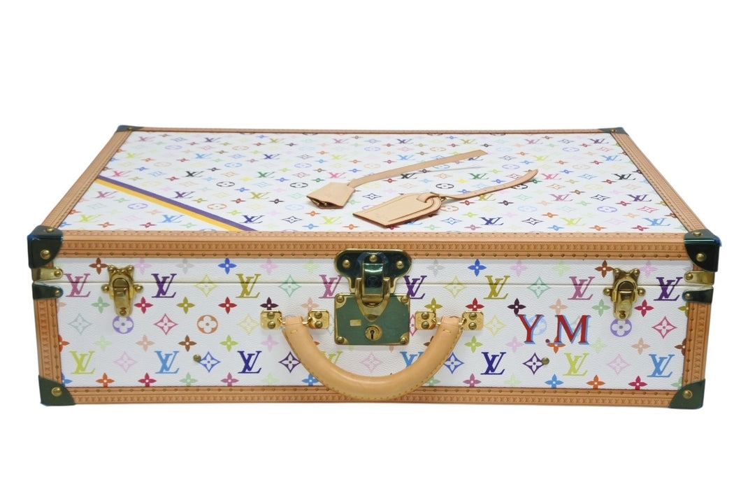 新品同様 LOUIS VUITTON ルイヴィトン アルゼール65 村上隆 トランクケース ハードケース M21225 モノグラムマルチカラー PVC レザー 中古 4b009688