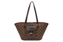 Load image into Gallery viewer, 極美品 LOUIS VUITTON ルイヴィトン トートバッグ N51121 マノスクPM ダミエ ブラウン ゴールド金具 中古 4b009702