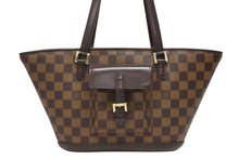 Load image into Gallery viewer, 極美品 LOUIS VUITTON ルイヴィトン トートバッグ N51121 マノスクPM ダミエ ブラウン ゴールド金具 中古 4b009702