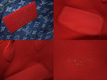 Load image into Gallery viewer, 新品未使用 LOUIS VUITTON ルイヴィトン 村上隆 LV × TM ネヴァーフルインサイドアウトBB トートバッグ M14997 モノグラムデニムチェリー ブルー レッド 中古 4b009710