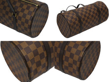 Load image into Gallery viewer, 極美品 LOUIS VUITTON ルイヴィトン パピヨン30 ハンドバッグ N51303 ダミエ エベヌ ブラウン ゴールド金具 中古 4b009711