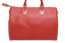 Load image into Gallery viewer, 極美品 LOUIS VUITTON ルイヴィトン スピーディ30 ハンドバッグ M43007 エピ レザー カスティリアンレッド ゴールド金具 中古 4b009713