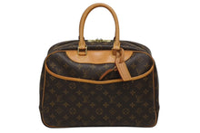 Load image into Gallery viewer, LOUIS VUITTON ルイヴィトン モノグラム ドーヴィル ハンドバッグ M47270 ブラウン ロゴ 鞄 美品 中古 4b009723