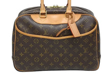 Load image into Gallery viewer, LOUIS VUITTON ルイヴィトン モノグラム ドーヴィル ハンドバッグ M47270 ブラウン ロゴ 鞄 美品 中古 4b009723