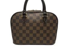 Load image into Gallery viewer, LOUIS VUITTON ルイヴィトン サリア ミニ ハンドバッグ N51286 ダミエ エベヌ ブラウン PVC レザー ゴールド金具 美品 中古 4b009724
