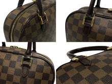 Load image into Gallery viewer, LOUIS VUITTON ルイヴィトン サリア ミニ ハンドバッグ N51286 ダミエ エベヌ ブラウン PVC レザー ゴールド金具 美品 中古 4b009724