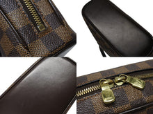 Load image into Gallery viewer, LOUIS VUITTON ルイヴィトン サリア ミニ ハンドバッグ N51286 ダミエ エベヌ ブラウン PVC レザー ゴールド金具 美品 中古 4b009724