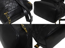 Load image into Gallery viewer, CHANEL シャネル マトラッセ チェーンリュック バックパック ココマーク 2番台 ブラック ラムスキン ゴールド金具 中古 美品 4b009733
