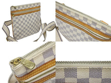 Load image into Gallery viewer, LOUIS VUITTON ルイヴィトン ポシェットボスフォール ショルダーバッグ N51112 ダミエアズール ホワイト ブラウン 美品 中古 4b009737
