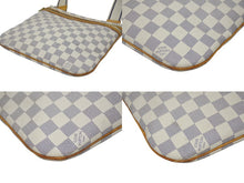 Load image into Gallery viewer, LOUIS VUITTON ルイヴィトン ポシェットボスフォール ショルダーバッグ N51112 ダミエアズール ホワイト ブラウン 美品 中古 4b009737