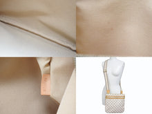Load image into Gallery viewer, LOUIS VUITTON ルイヴィトン ポシェットボスフォール ショルダーバッグ N51112 ダミエアズール ホワイト ブラウン 美品 中古 4b009737