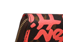 画像をギャラリービューアに読み込む, 極美品 LOUIS VUITTON ルイヴィトン カードケース フューシャ M93707 ピンク モノグラム グラフィティ スティーブンスプラウス 中古 4b009741