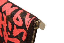 画像をギャラリービューアに読み込む, 極美品 LOUIS VUITTON ルイヴィトン カードケース フューシャ M93707 ピンク モノグラム グラフィティ スティーブンスプラウス 中古 4b009741