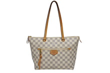 Load image into Gallery viewer, LOUIS VUITTON ルイヴィトン イエナPM トートバッグ ハンドバッグ N44039 ダミエアズールキャンバス ホワイト ブラウン 美品 中古 4b009742