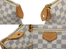 Load image into Gallery viewer, LOUIS VUITTON ルイヴィトン イエナPM トートバッグ ハンドバッグ N44039 ダミエアズールキャンバス ホワイト ブラウン 美品 中古 4b009742