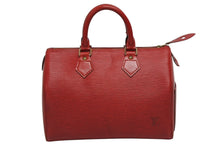 Load image into Gallery viewer, LOUIS VUITTON ルイヴィトン スピーディ25 ハンドバッグ エピレザー M43017 カスティリアンレッド 美品 中古 4b009746