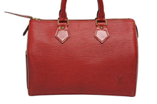 Load image into Gallery viewer, LOUIS VUITTON ルイヴィトン スピーディ25 ハンドバッグ エピレザー M43017 カスティリアンレッド 美品 中古 4b009746