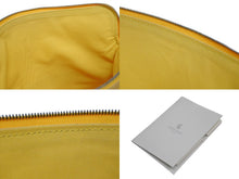 Load image into Gallery viewer, 新品同様 GOYARD ゴヤール 折りたたみクラッチバッグ サンマリー MM ヘリンボーン柄 イエロー 中古 4b009749