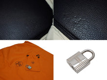 Load image into Gallery viewer, 極美品 激レア HERMES エルメス BIRKIN バーキン50 ハンドバッグ トゴ ブラック シルバー金具 □J刻印 中古 4b009766