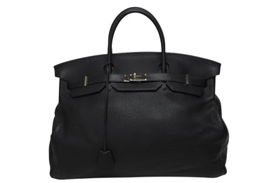 極美品 激レア HERMES エルメス BIRKIN バーキン50 ハンドバッグ トゴ ブラック シルバー金具 □J刻印 中古 4b009766