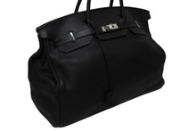 Load image into Gallery viewer, 極美品 激レア HERMES エルメス BIRKIN バーキン50 ハンドバッグ トゴ ブラック シルバー金具 □J刻印 中古 4b009766