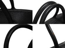 Load image into Gallery viewer, 極美品 激レア HERMES エルメス BIRKIN バーキン50 ハンドバッグ トゴ ブラック シルバー金具 □J刻印 中古 4b009766