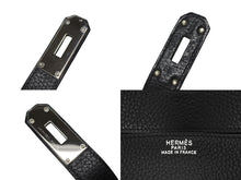 Load image into Gallery viewer, 極美品 激レア HERMES エルメス BIRKIN バーキン50 ハンドバッグ トゴ ブラック シルバー金具 □J刻印 中古 4b009766