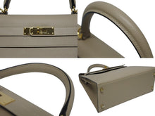 Load image into Gallery viewer, 新品同様 HERMES エルメス ケリー28 外縫い 2WAY ショルダーバッグ A刻印 ヴォーエプソン トレンチ ゴールド金具 中古 4b009813