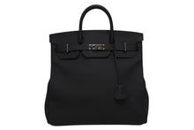 Load image into Gallery viewer, 新品同様 HERMES エルメス Haut a Courroies オータクロア40 ハンドバッグ トゴ ブラック シルバー金具 Z刻印 中古 4b009826
