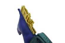 Load image into Gallery viewer, 極美品 HERMES エルメス ロデオチャームMM バッグチャーム アニョーミロ ブルーエレクトリック マラカイト ライム キーホルダー 中古 4b009828