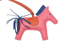 Load image into Gallery viewer, 極美品 HERMES エルメス ロデオチャームMM バッグチャーム アネモネ ブルーイズミール アニョーミロ 中古 4b009829
