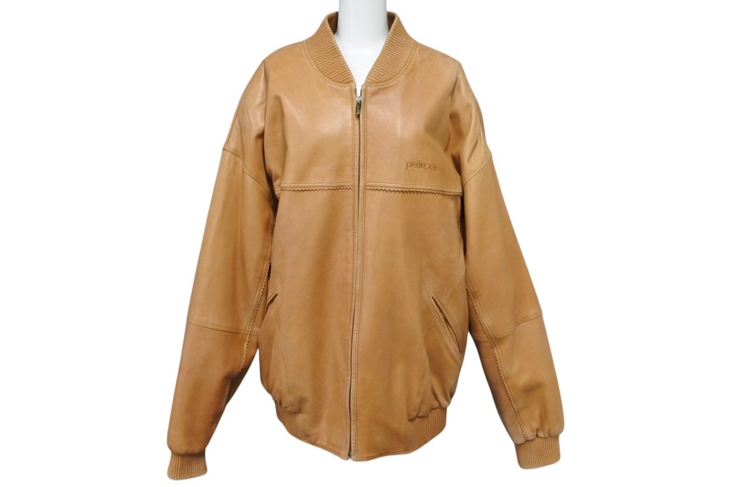 pellepelle ペレペレ レザージャケット サイズ42 レザージャケット ブラウン ヴィンテージ 美品 中古 4b009830
